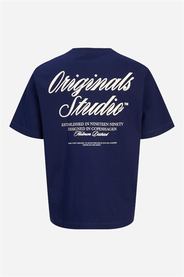 Jack & Jones JORNORREBRO TYPO Tee SS Crew Neck -  Ocean Cavern